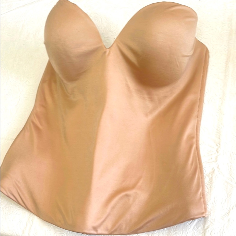 FINE LINES Strapless Nude Corset Top 36D